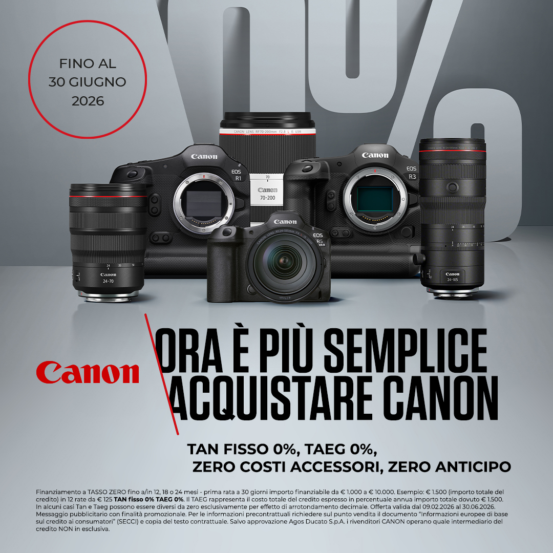 Canon Tasso Zero fino al 30 giugno 2026